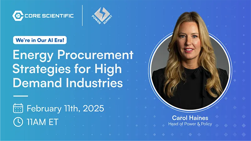 corescientific, events, energy procurement 2025